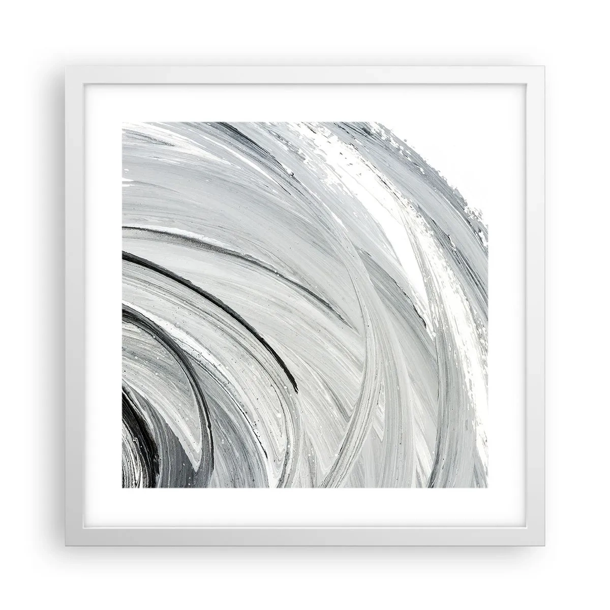 Poster in white frmae - Orbital Composition - 40x40 cm