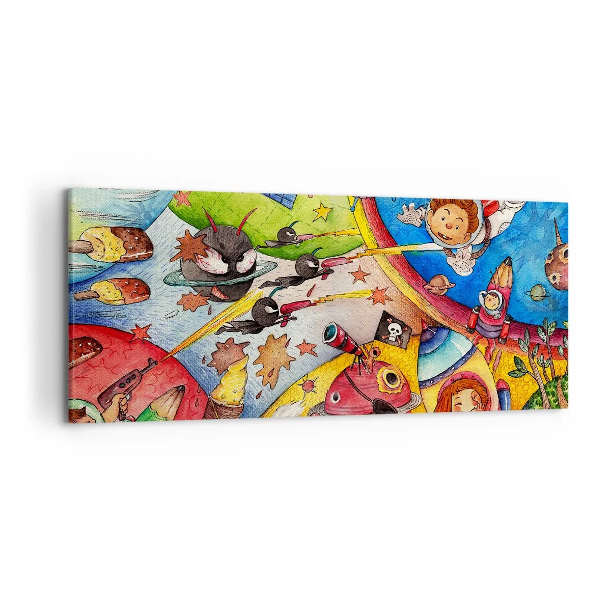 Canvas picture - Great Space Adventure - 120x50 cm