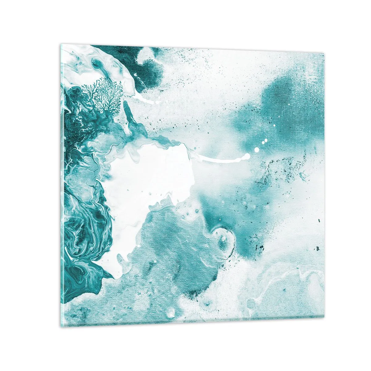 Glass picture - Lakes of Blue - 40x40 cm