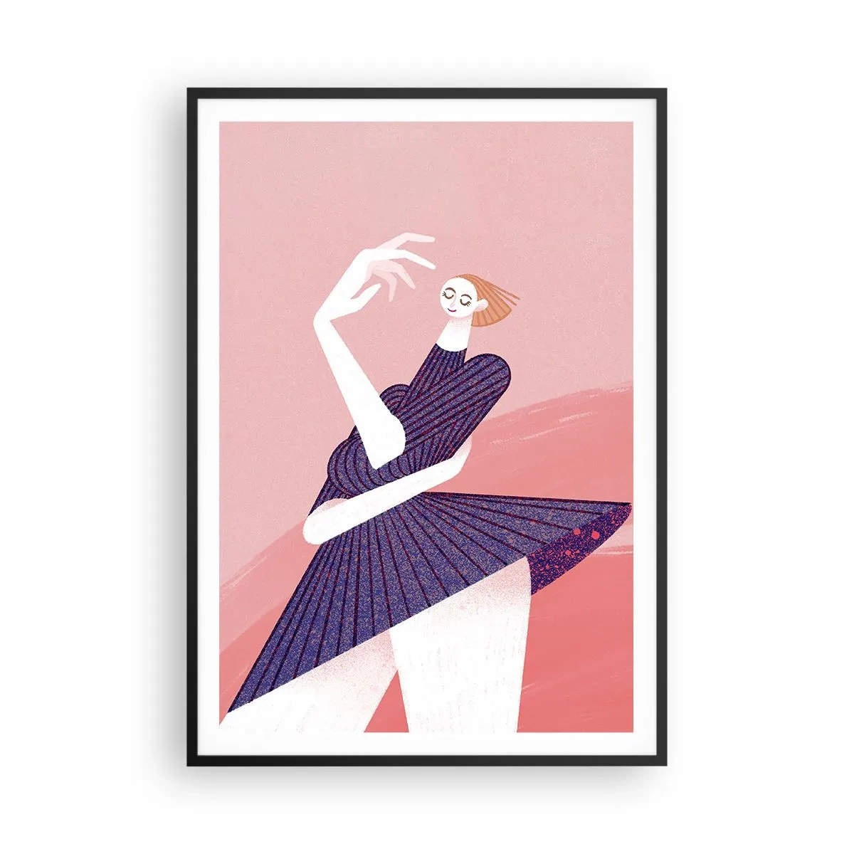 Poster in black frame - Every Step Dancing - 70x100 cm