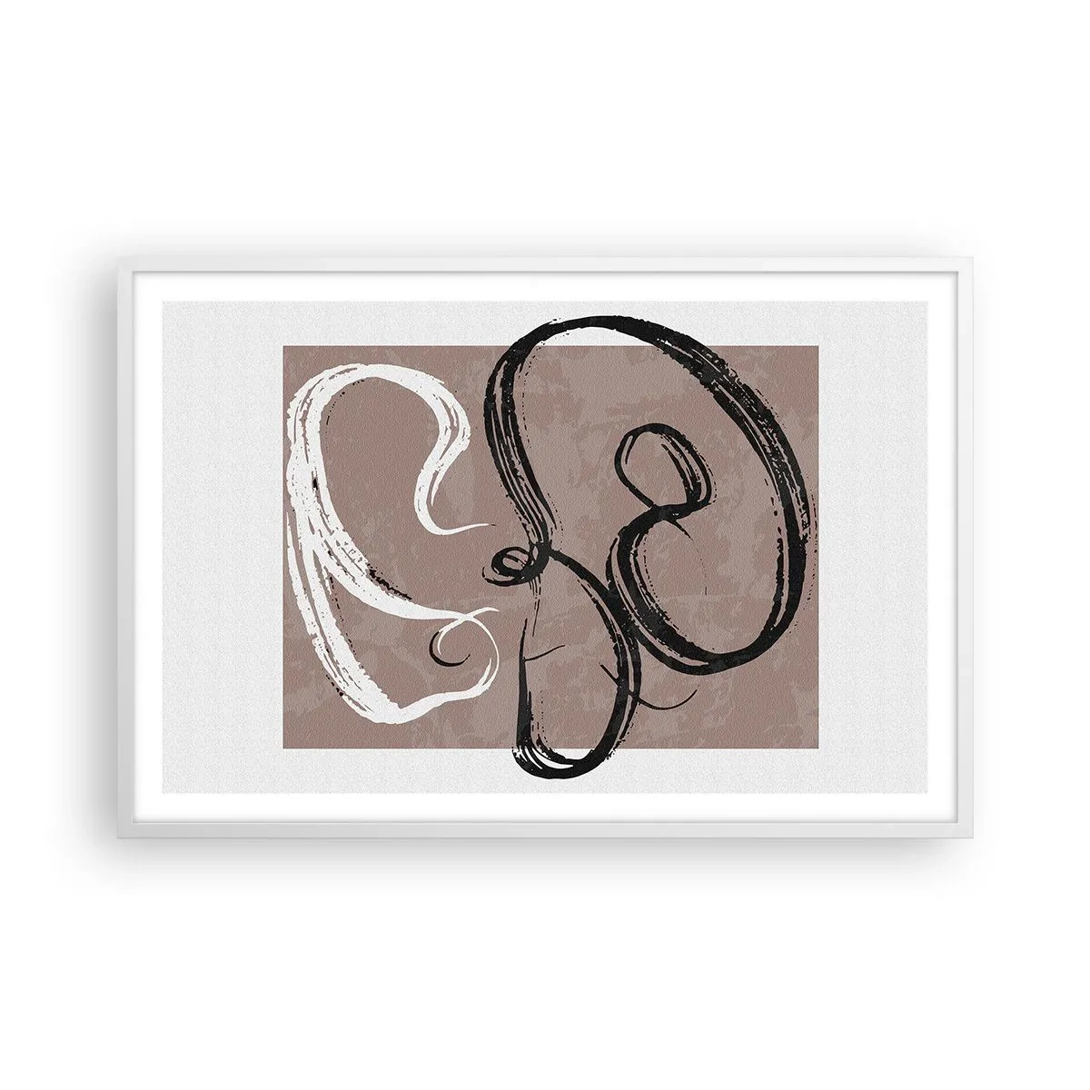 Poster in white frmae - Composition -In Search of Completeness - 91x61 cm