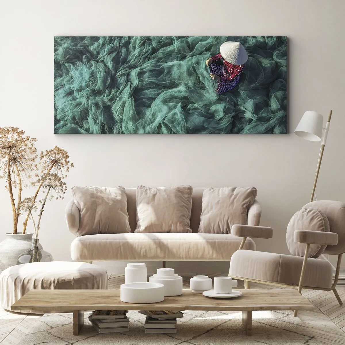 Canvas picture - In the Sea of Nets - 90x30 cm