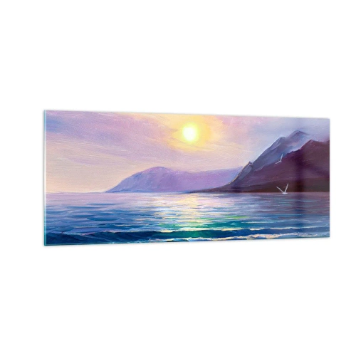 Glass picture - Crystal of Water and Air - 100x40 cm
