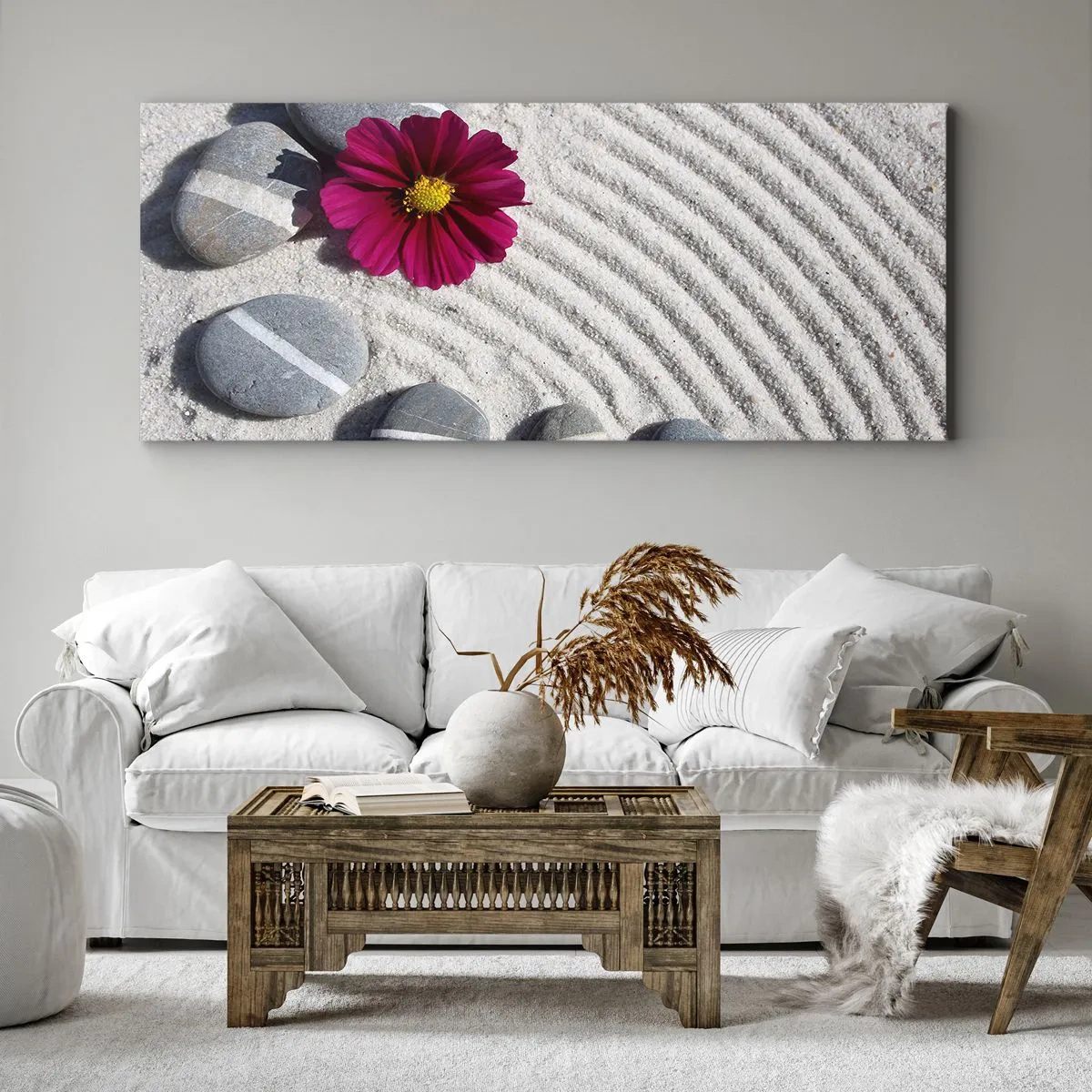 Canvas picture - Energy and Tranquillity of the Magic Circle of Nature - 140x50 cm