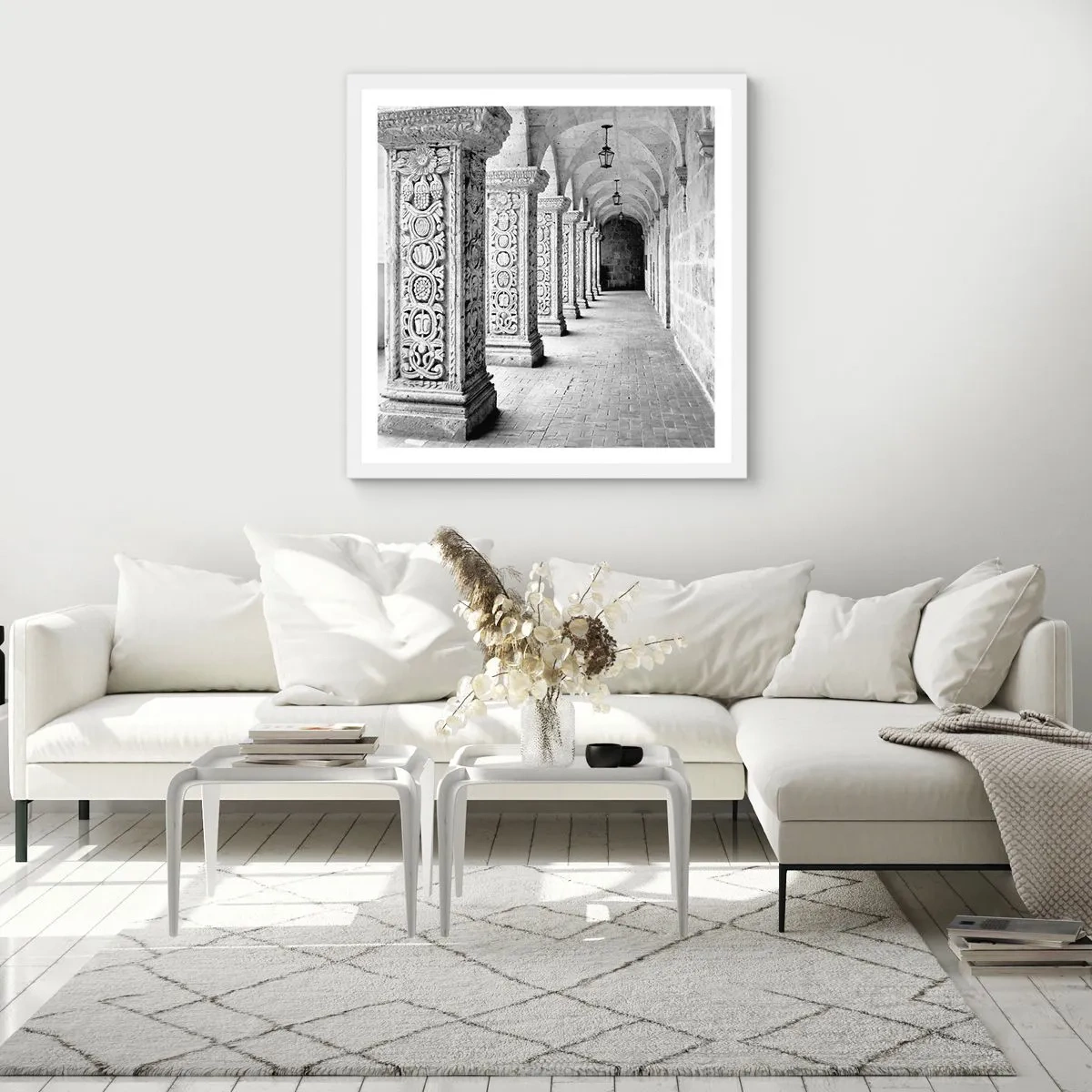 Poster in white frmae - Where is this Going...? - 40x40 cm