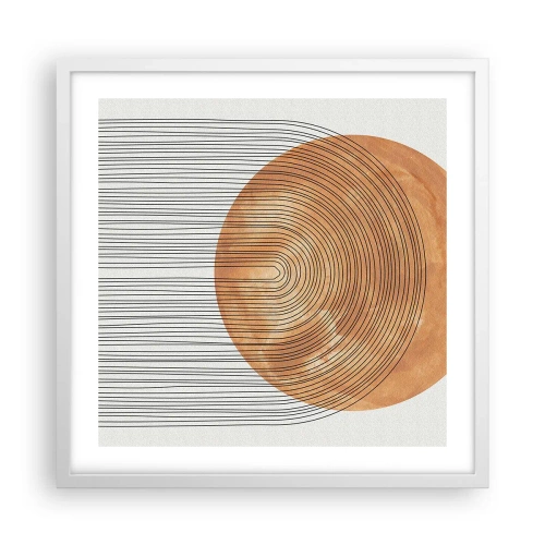 Poster in white frmae - Sunny Composition - 50x50 cm