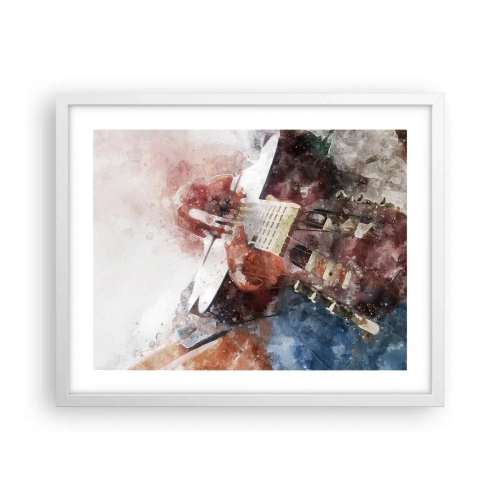 Poster in white frmae - And What do You Think? - 50x40 cm