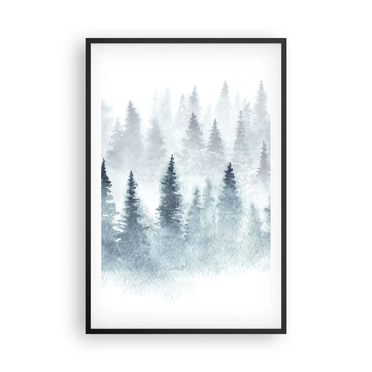 Poster in black frame - Wrapped up in a Fog - 61x91 cm