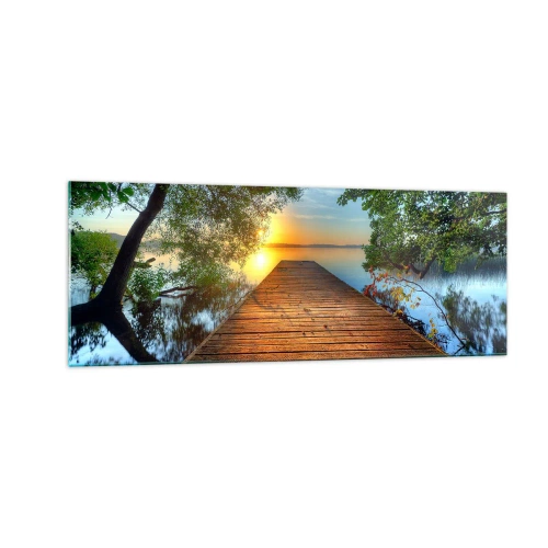 Glass picture - Don't Hurry, Sit Down - 140x50 cm