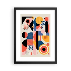 Poster in black frame - Composition: Have Fun - 30x40 cm