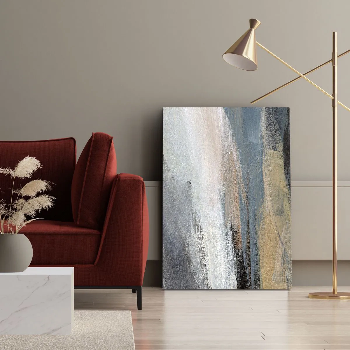 Canvas picture - Abstract: Northern Landscsape - 70x100 cm