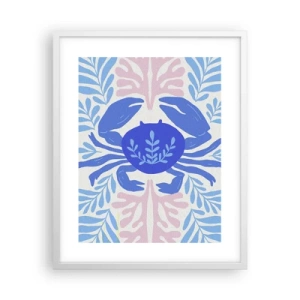 Poster in white frmae - Like a Sea Flower - 40x50 cm