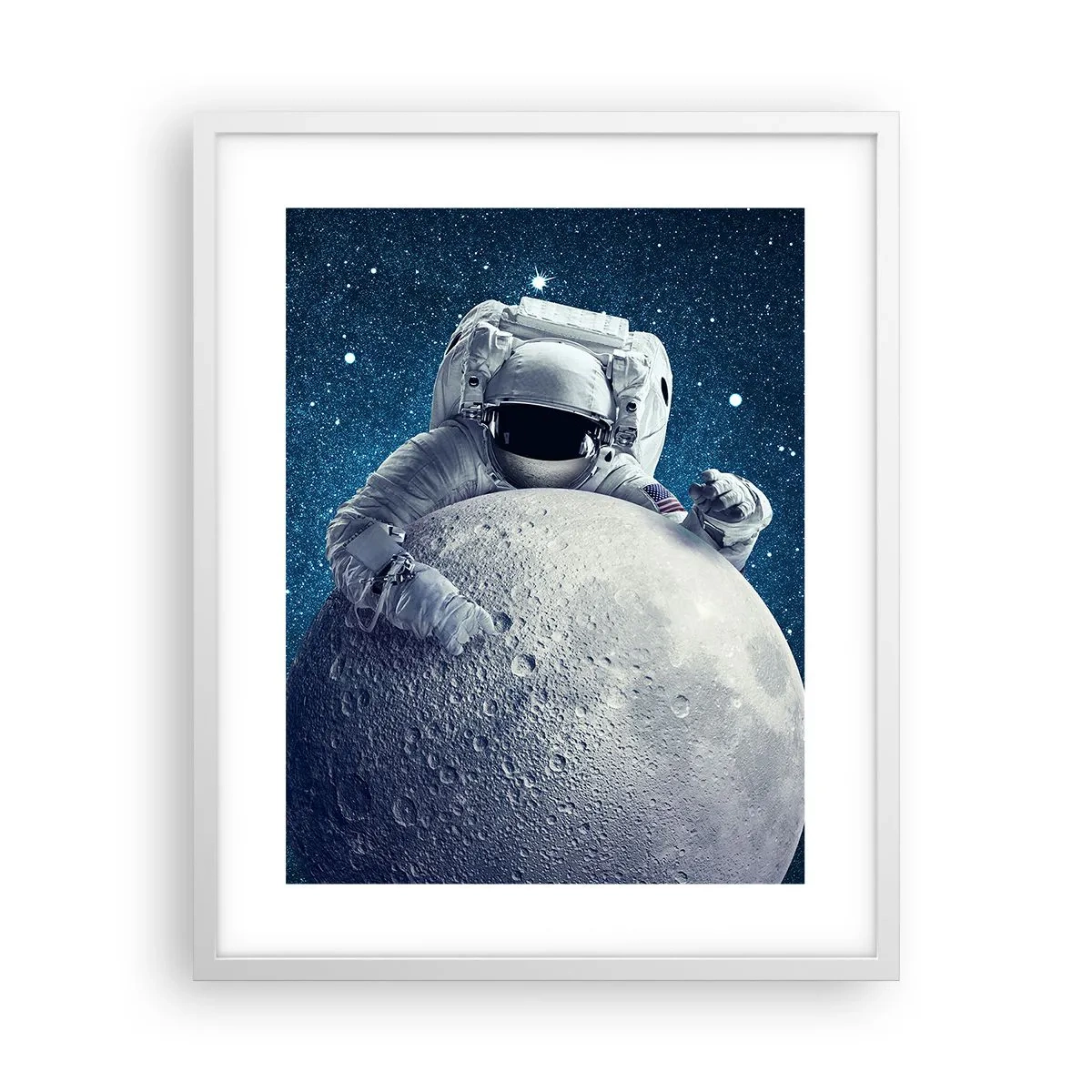 Poster in white frmae - Space Joker - 40x50 cm