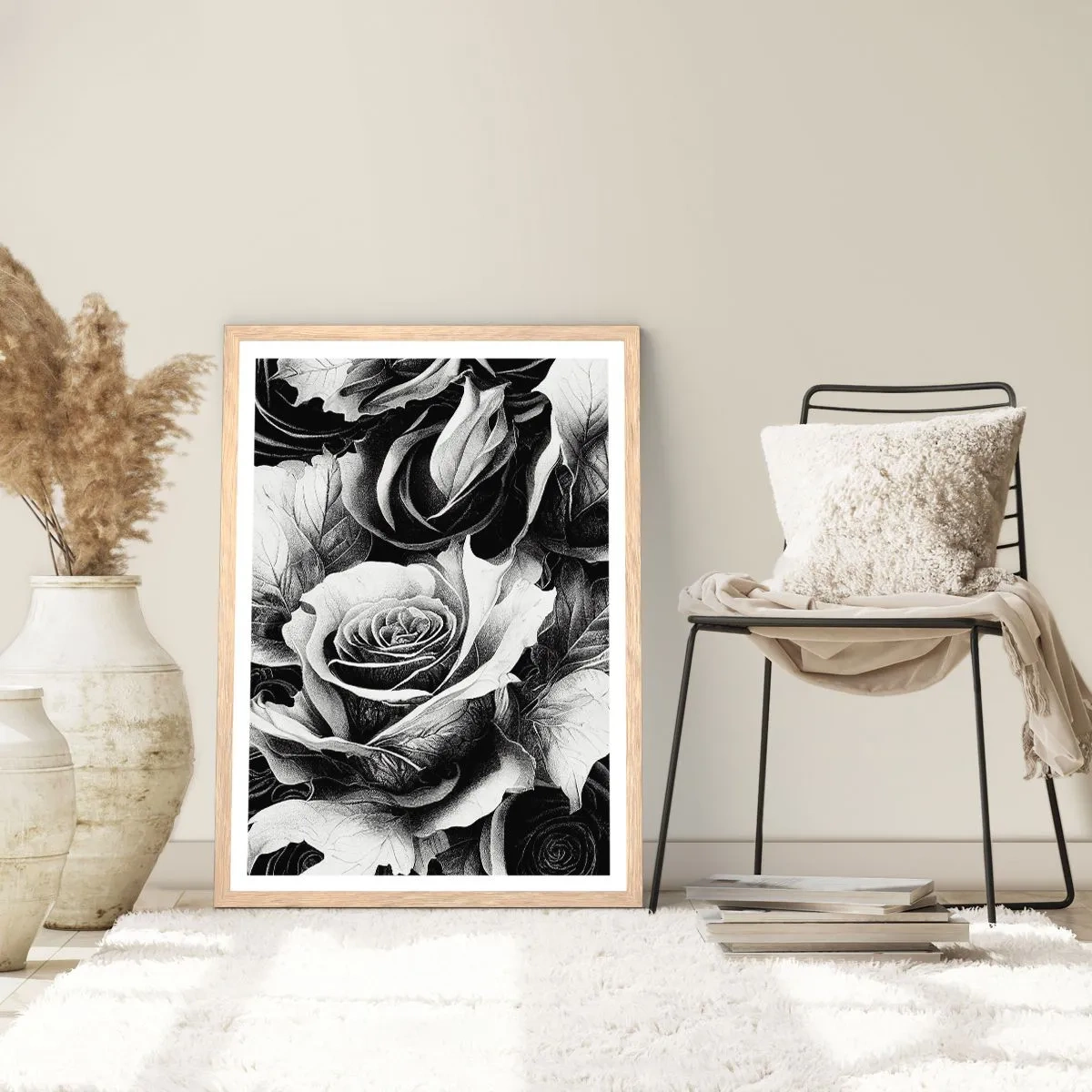 Poster in light oak frame - Always Queen - 70x100 cm