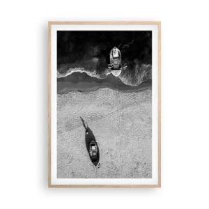 Poster in light oak frame - Still on the Shore… - 61x91 cm