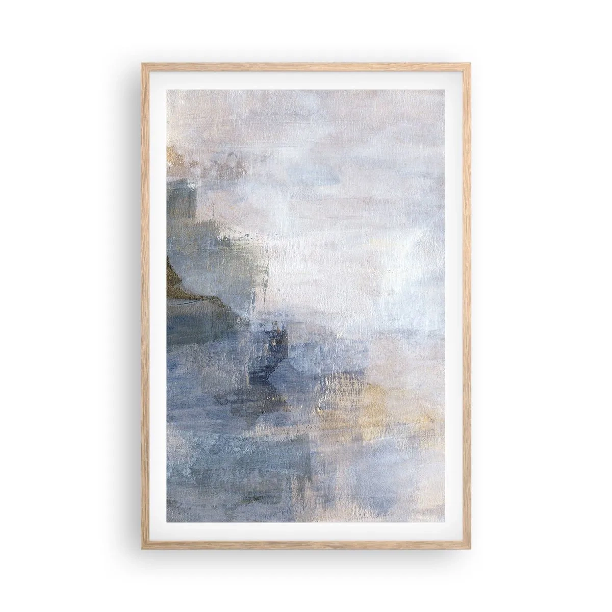 Poster in light oak frame - Tones and Chords of Colours - 61x91 cm