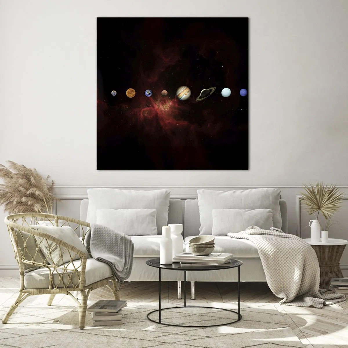 Glass picture - Our Neighbourhood - 60x60 cm