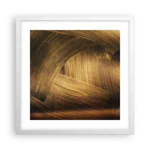 Poster in white frmae - In a Golden Labirynth - 40x40 cm