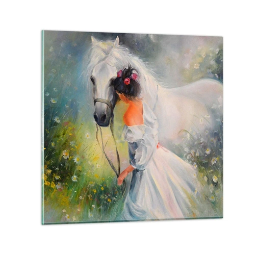Glass picture - Like from a Beautiful Dream - 70x70 cm