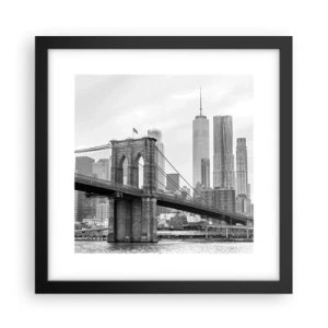 Poster in black frame - New York Style  - 30x30 cm