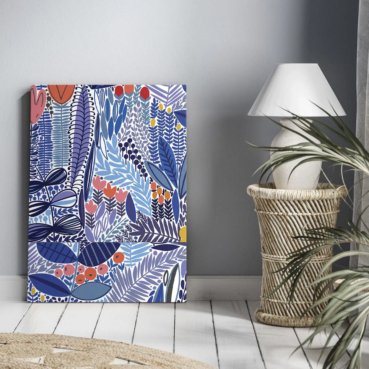 Canvas picture - Hawaian Garden - 65x120 cm