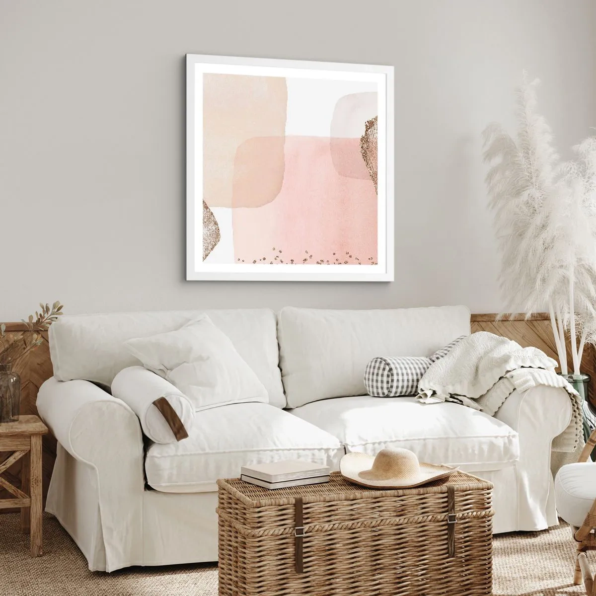 Poster in white frmae - Look through Colour - 30x30 cm