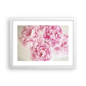 Poster in white frmae - In Pink  Splendour - 40x30 cm