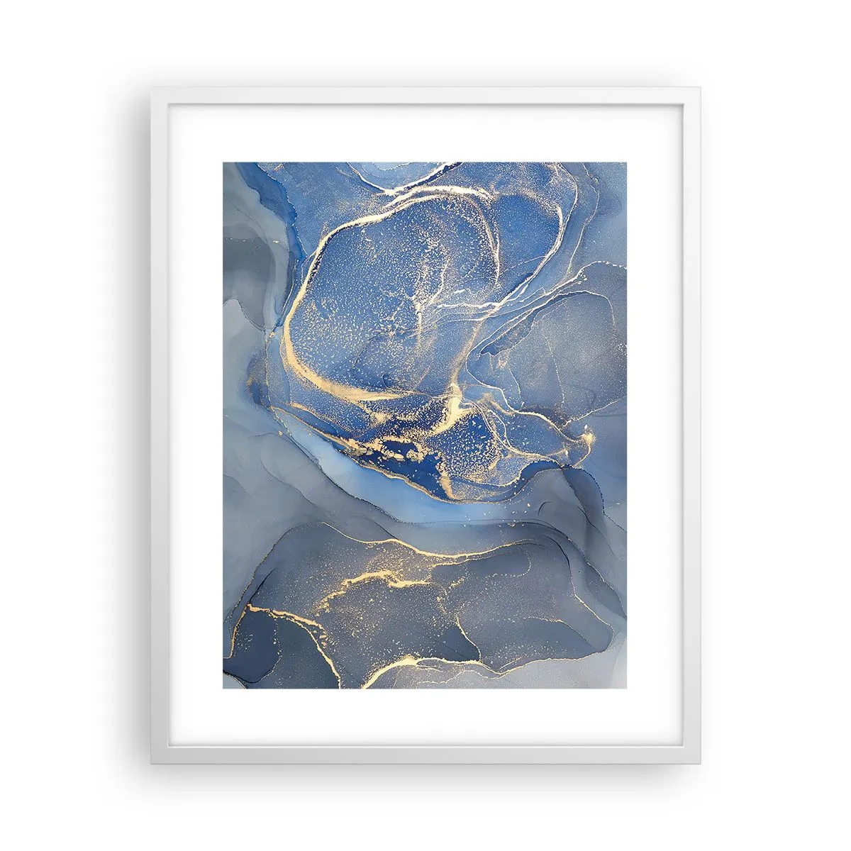 Poster in white frmae - Gold Dust - 40x50 cm