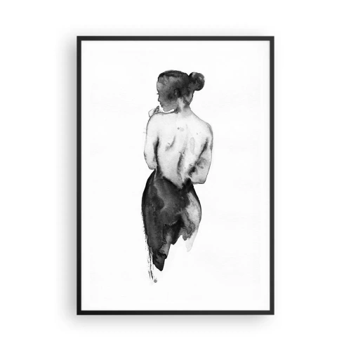 Poster in black frame - By Her Side the World Disappears - 70x100 cm