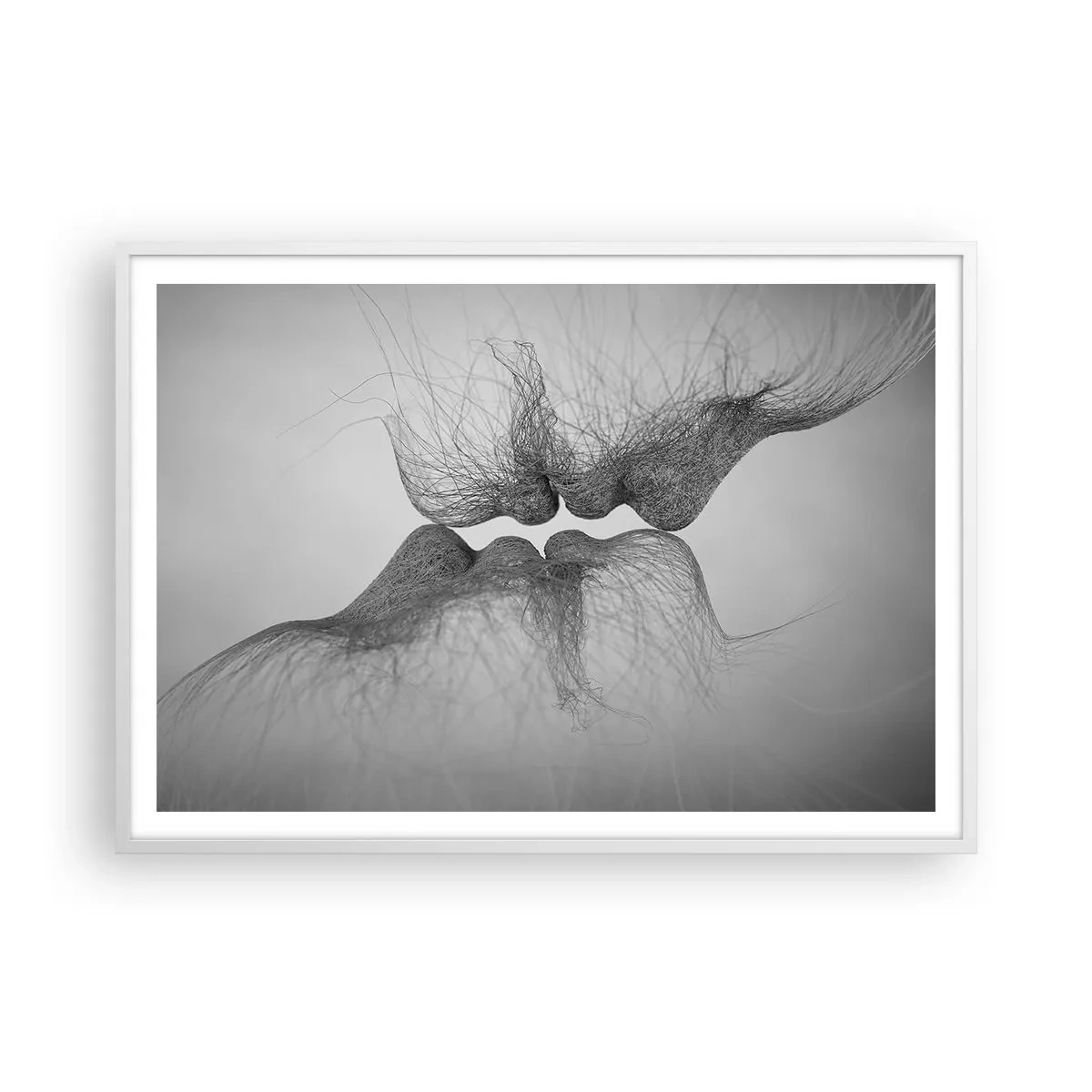 Poster in white frmae - Kiss of the Wind - 100x70 cm