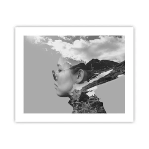 Poster - Cloudy Portrait - 50x40 cm