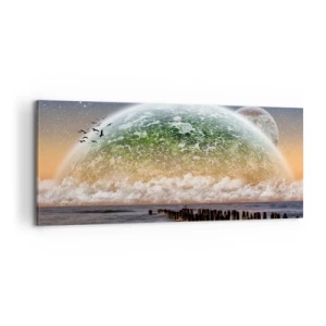 Canvas picture - And the World Has Emerged from Water - 100x40 cm