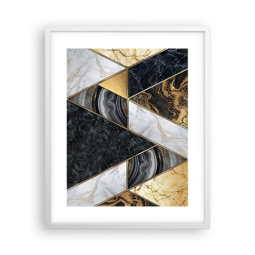 Poster in white frmae - Stone on Stone - 40x50 cm