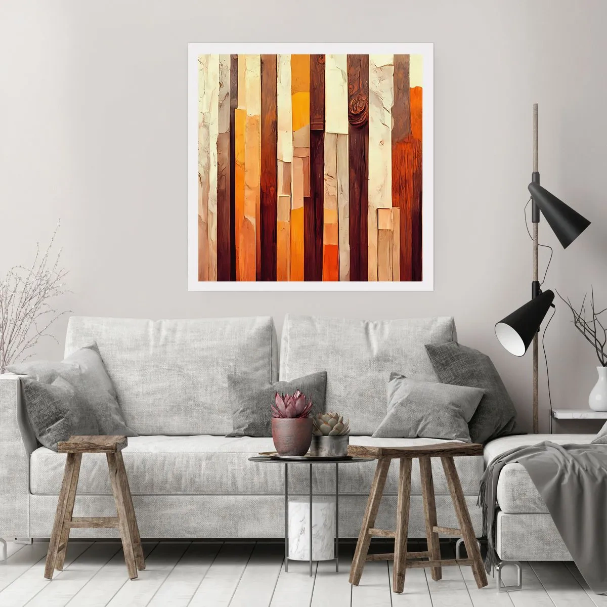 Poster - Anthem of Forest Birds - 60x60 cm