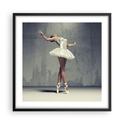 Poster in black frame - Light like a Bird - 50x50 cm