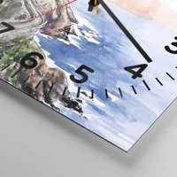 Clock face with numbers