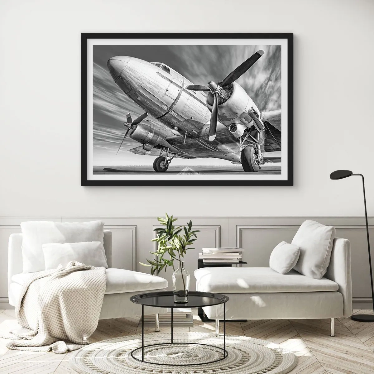Poster in black frame - Always Ready to Fly - 70x50 cm