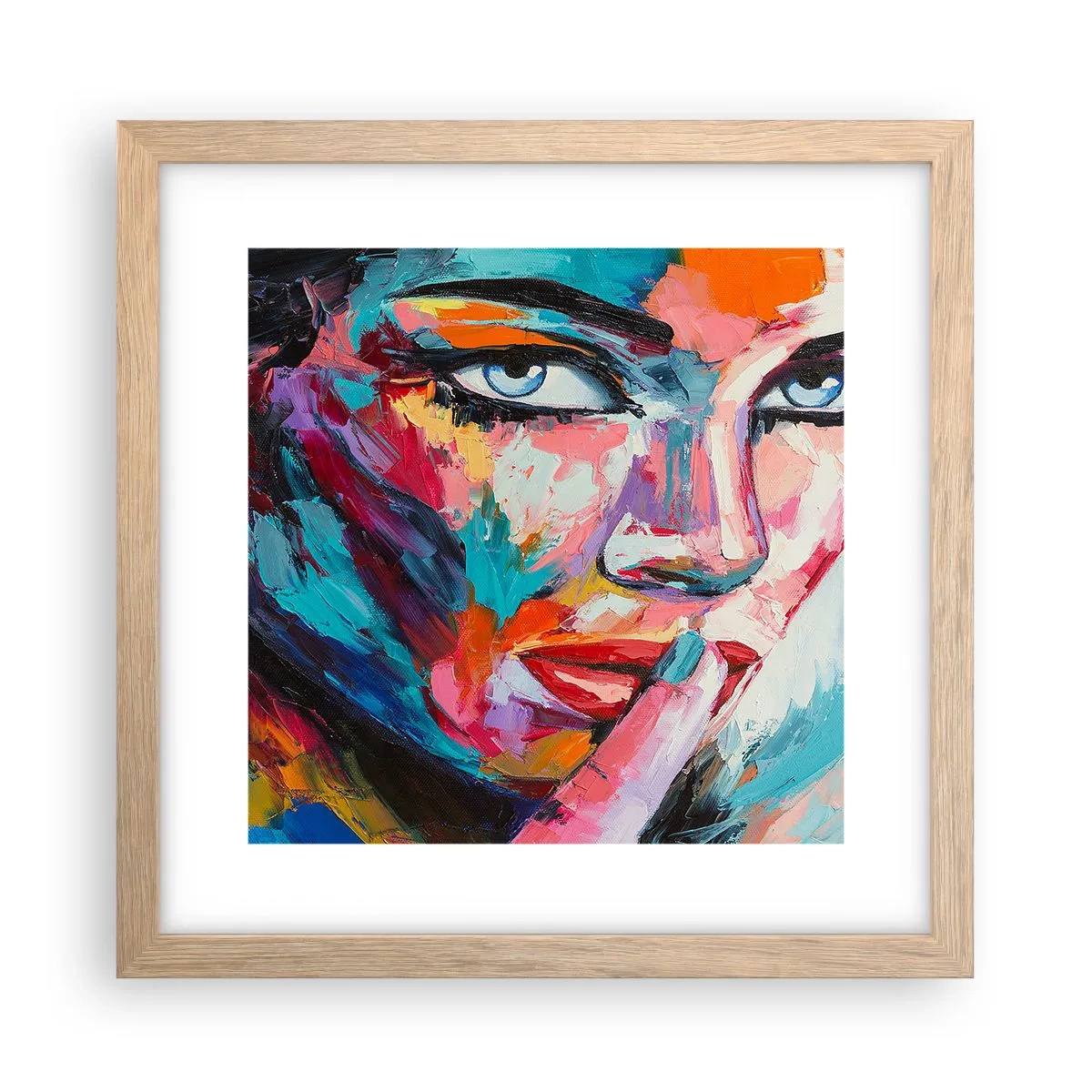 Poster in light oak frame - Our First Secret - 30x30 cm