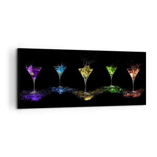 Canvas picture - Colours of Joy in Crystal Glass - 100x40 cm