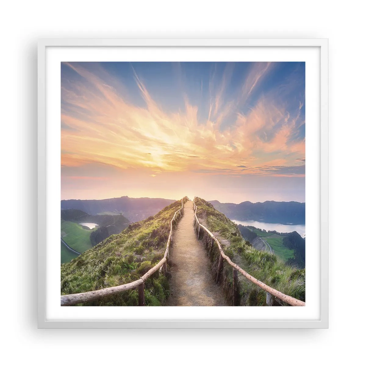 Poster in white frmae - Close to Heaven - 60x60 cm