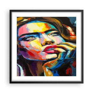 Poster in black frame - Dreams Like Birds Flying in the Sky - 50x50 cm