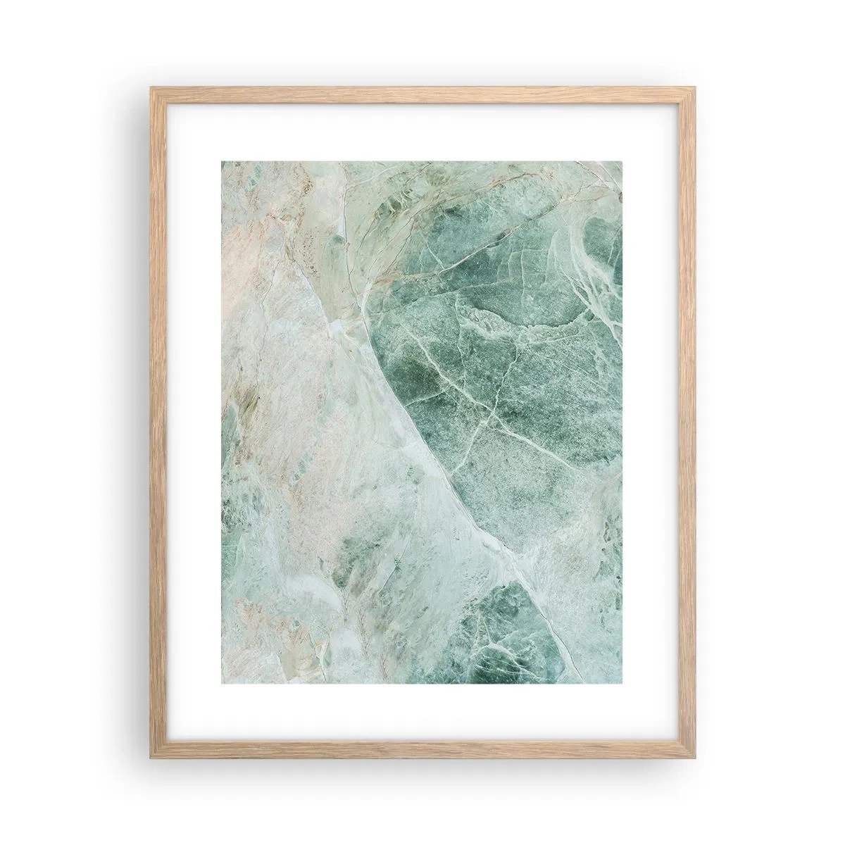 Poster in light oak frame - Noble Coolness of a Stone - 40x50 cm