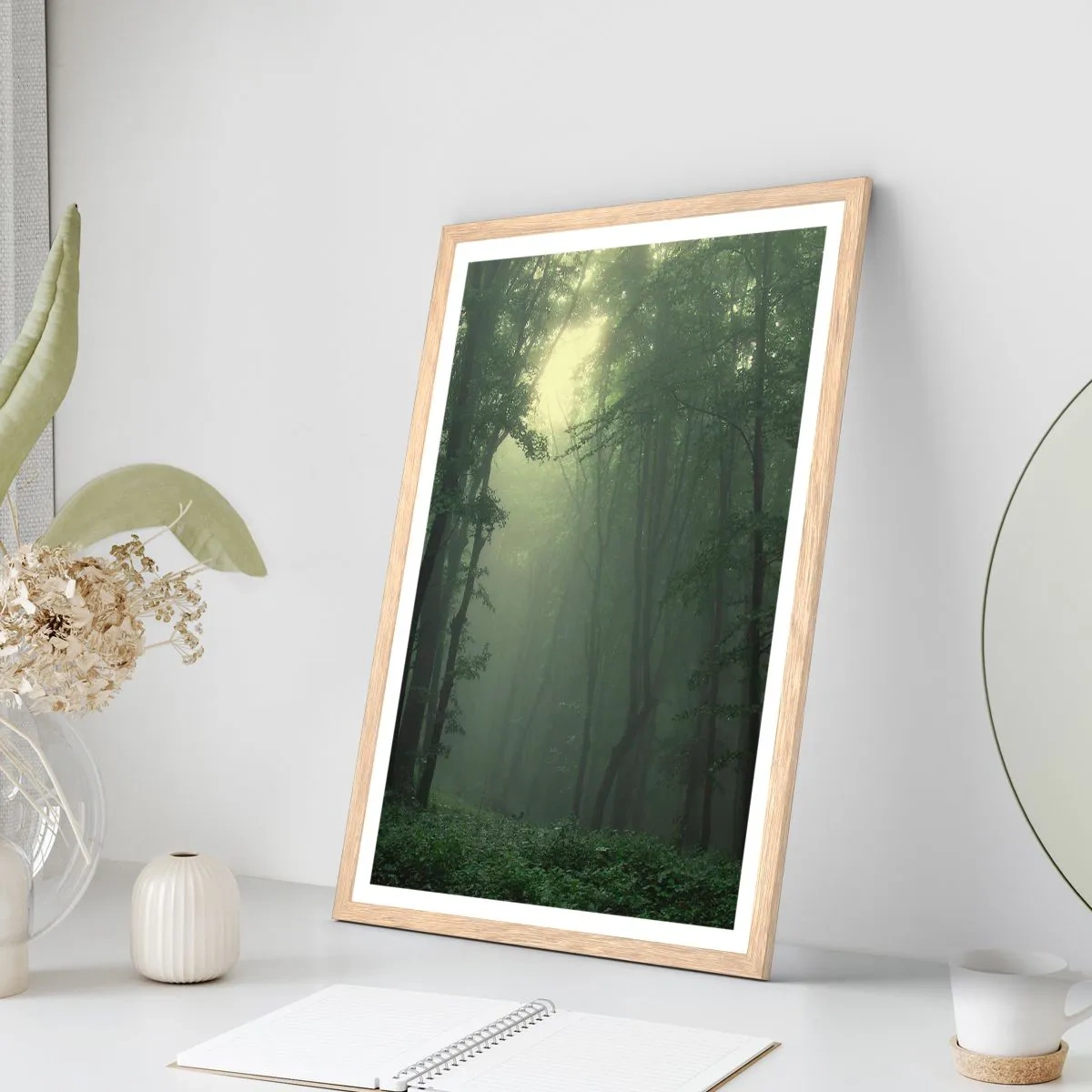 Poster in light oak frame - Before It Wakes Up - 61x91 cm