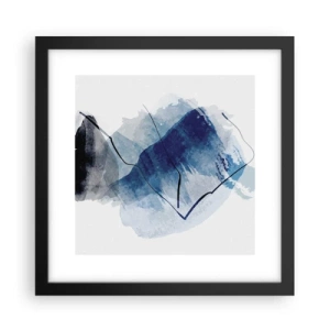Poster in black frame - Ice Mountain - 30x30 cm