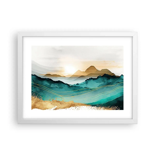 Poster in white frmae - On the Verge of Abstract - Landscape - 40x30 cm