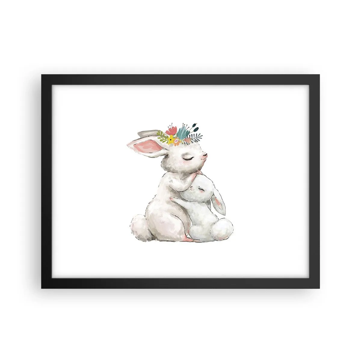 Poster in black frame - There's No Place Like at Mum's - 40x30 cm