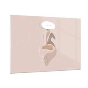 Glass picture - Being a Lady - 100x70 cm