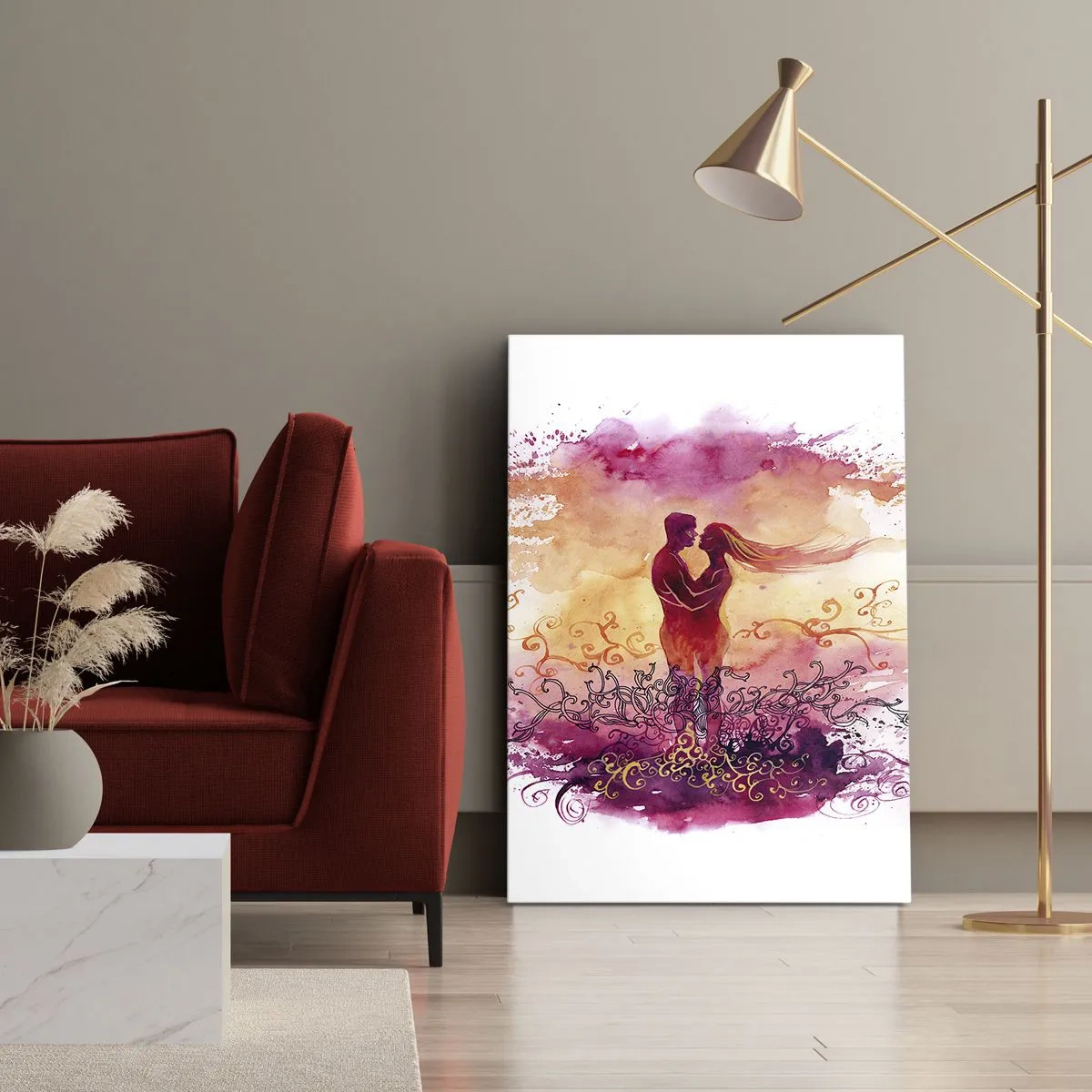 Canvas picture - One Heart! It Is All I Need… - 55x100 cm