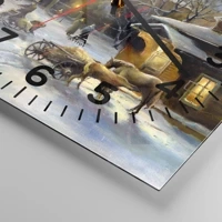 Clock face with numbers