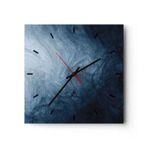 Wall clock - Clock on glass - Going Deep - 30x30 cm